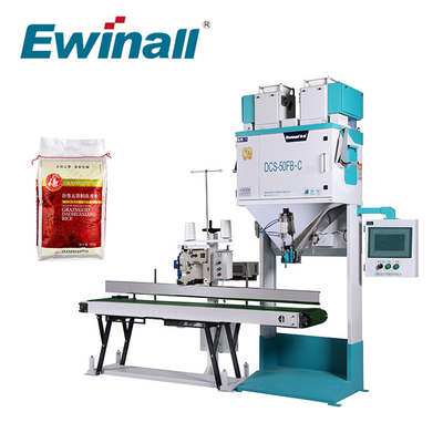 Ewinall DCS-50FB-C Mesin Pengemas Beras Manual Otomatis 5kg 10kg 15kg 25kg