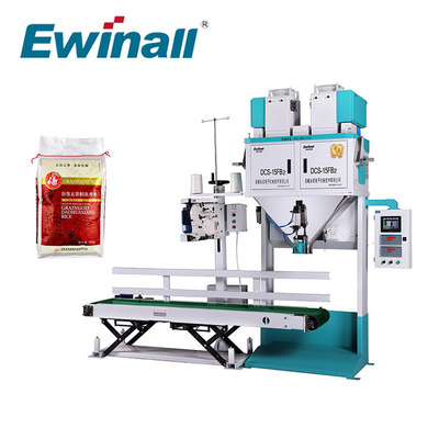 DCS-15FB2 Layar Warna Ewinall Penggilingan Padi Mesin Pengemas Beras Gandum 2.5kg - 15 Kg