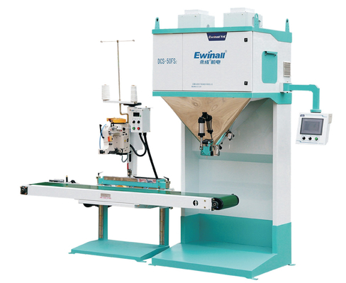 1.1KW 2 Hopper Grain Bag Filling Machine 950KG Skala Pengepakan Kecepatan Tinggi