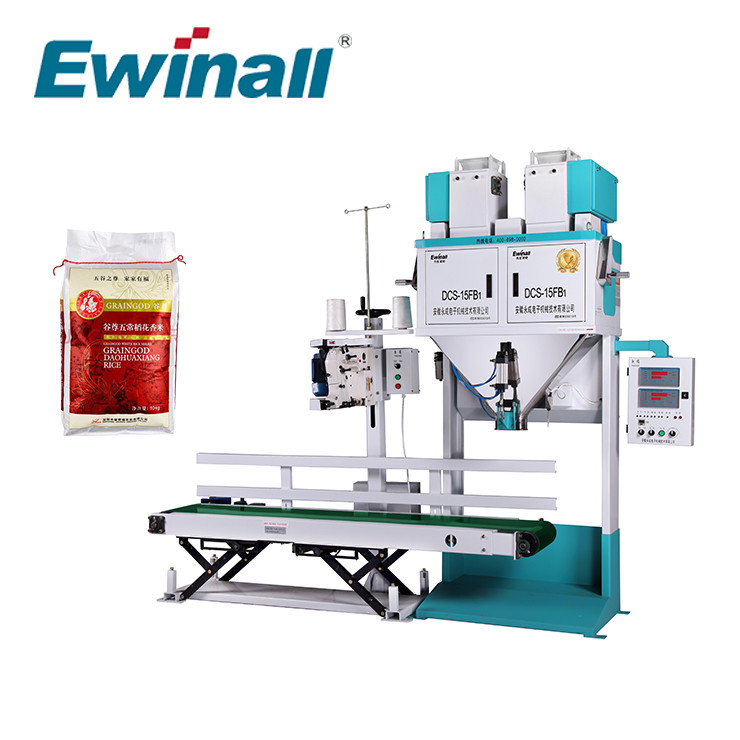 2.5 Kg - 15 Kg Granule Butir Beras Mesin Pengemas Kacang Gula DCS-15FB1 Ewinall